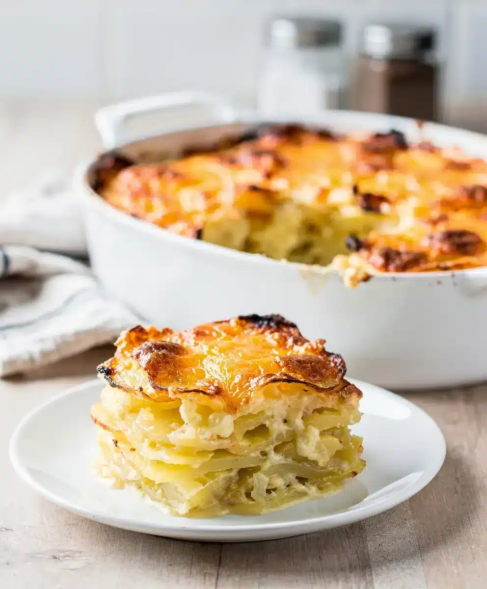 Homestyle Cheesy Scalloped Potatoes 6 Homestyle Cheesy Scalloped Potatoes featured image
