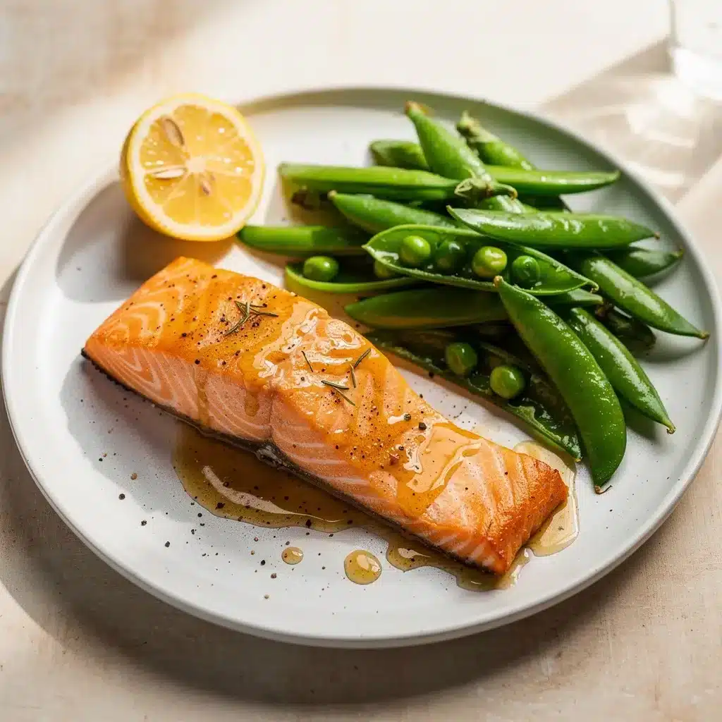 Honey Dijon Salmon with Snap Peas 8 Ingredients for Honey Dijon Salmon with Snap Peas