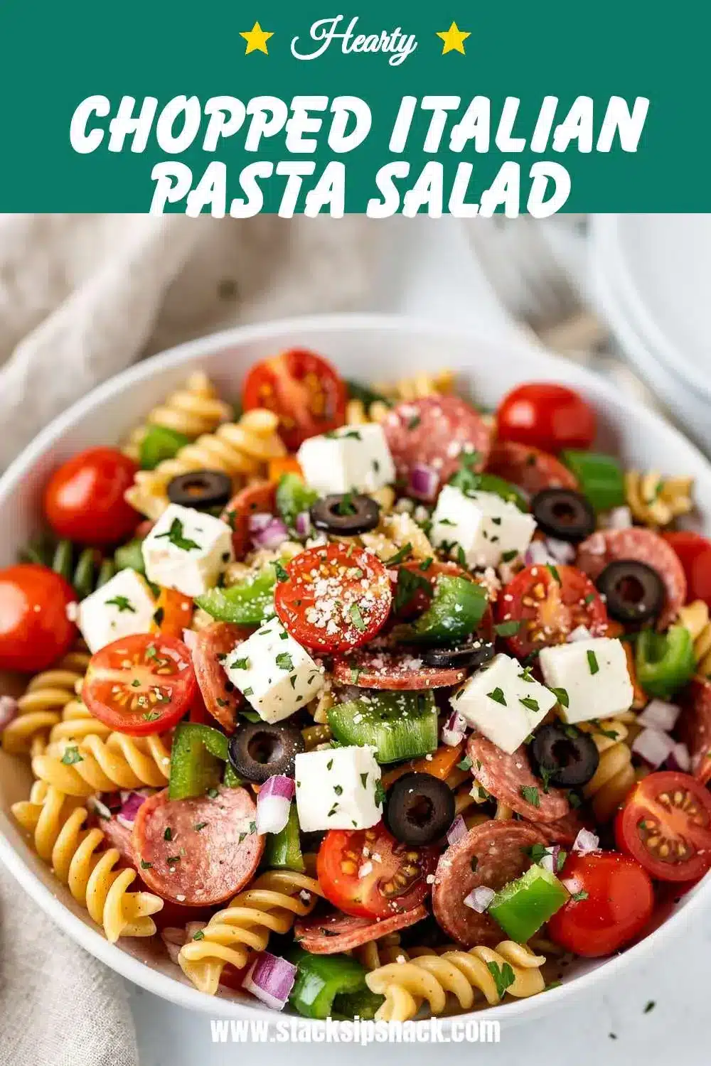 Chopped Italian Pasta Salad 10 Storage and leftovers for Chopped Italian Pasta Salad