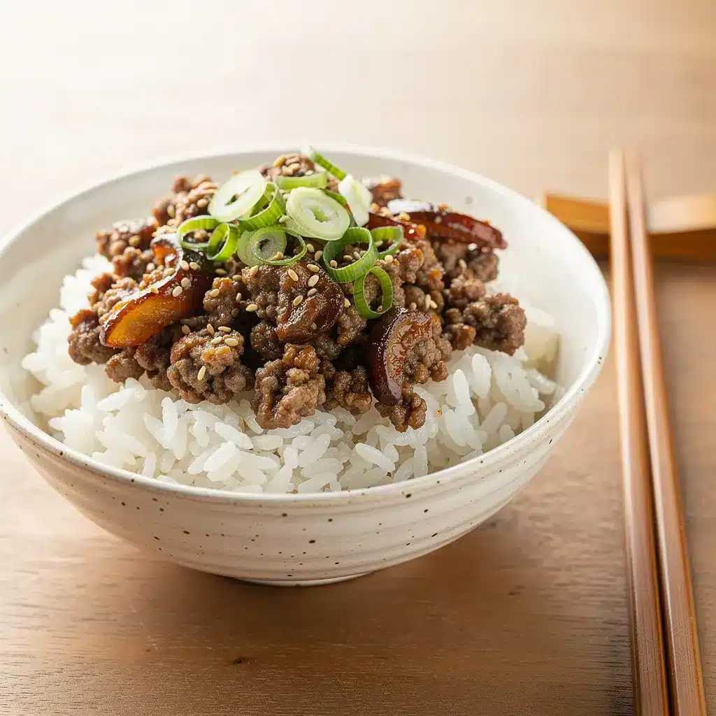 Homestyle Korean Ground Beef Bowl 8 Ingredients for Homestyle Korean Ground Beef Bowl