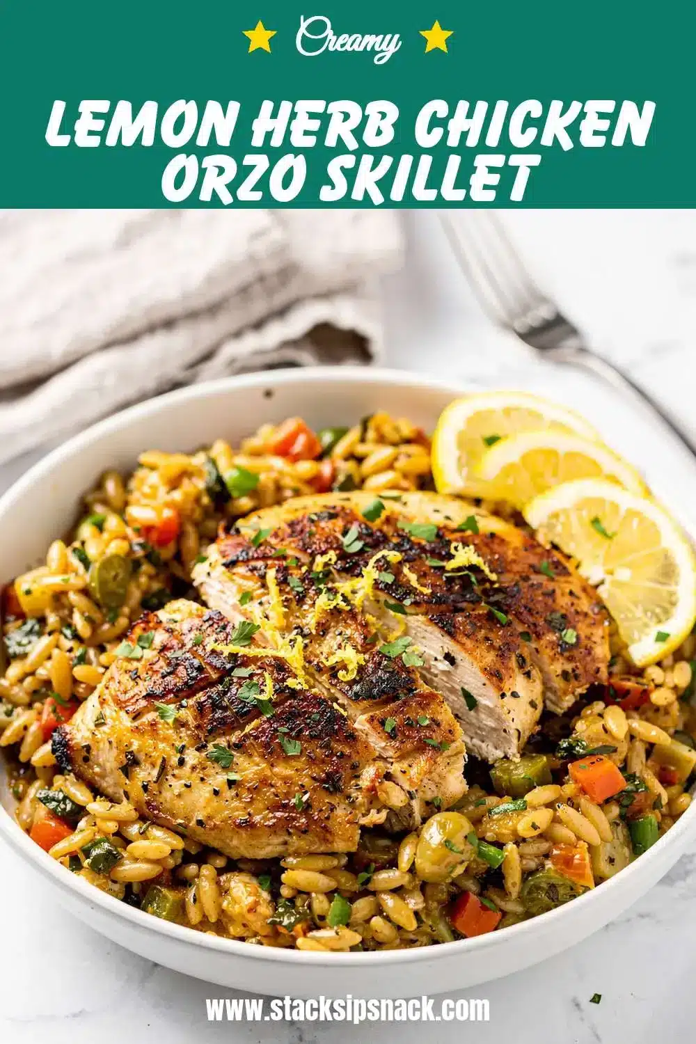 Lemon Herb Chicken Orzo Skillet 10 Storage and leftovers for Lemon Herb Chicken Orzo Skillet