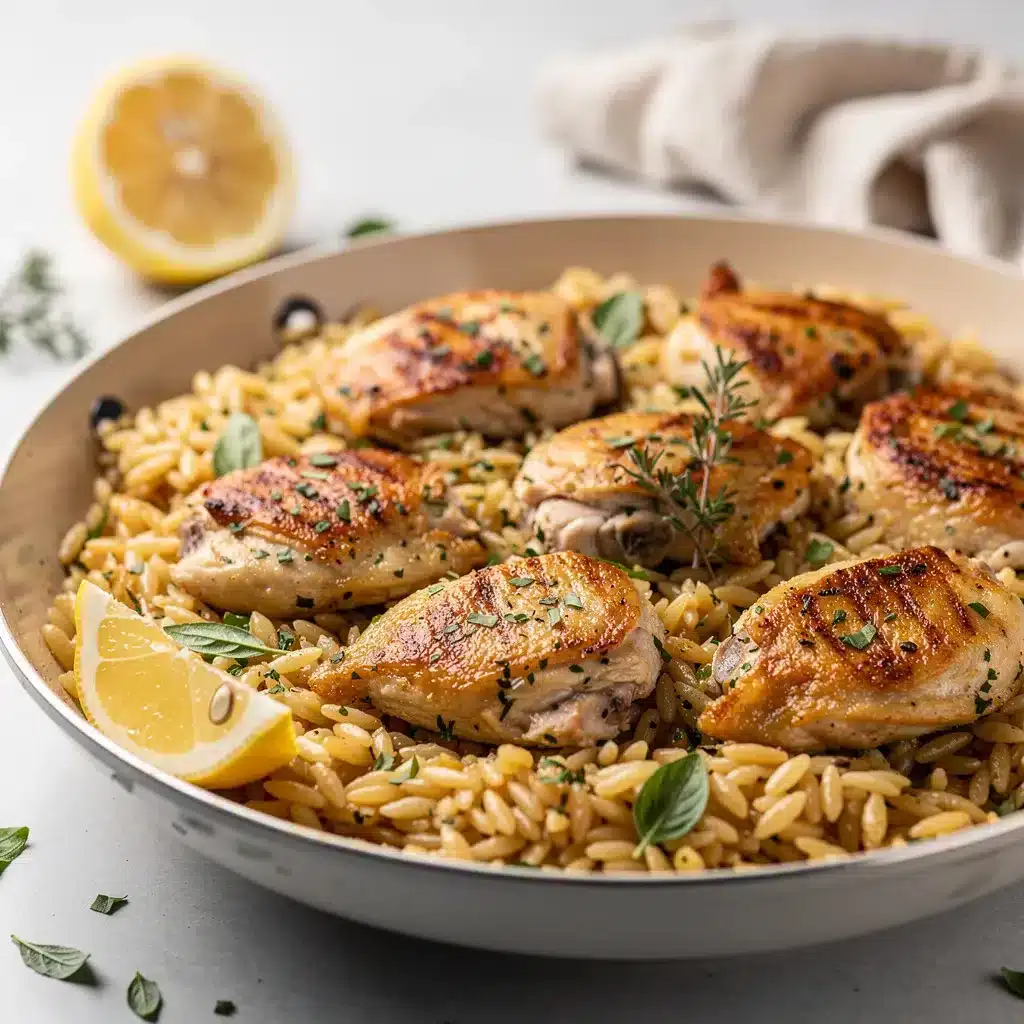 Lemon Herb Chicken Orzo Skillet 8 Ingredients for Lemon Herb Chicken Orzo Skillet