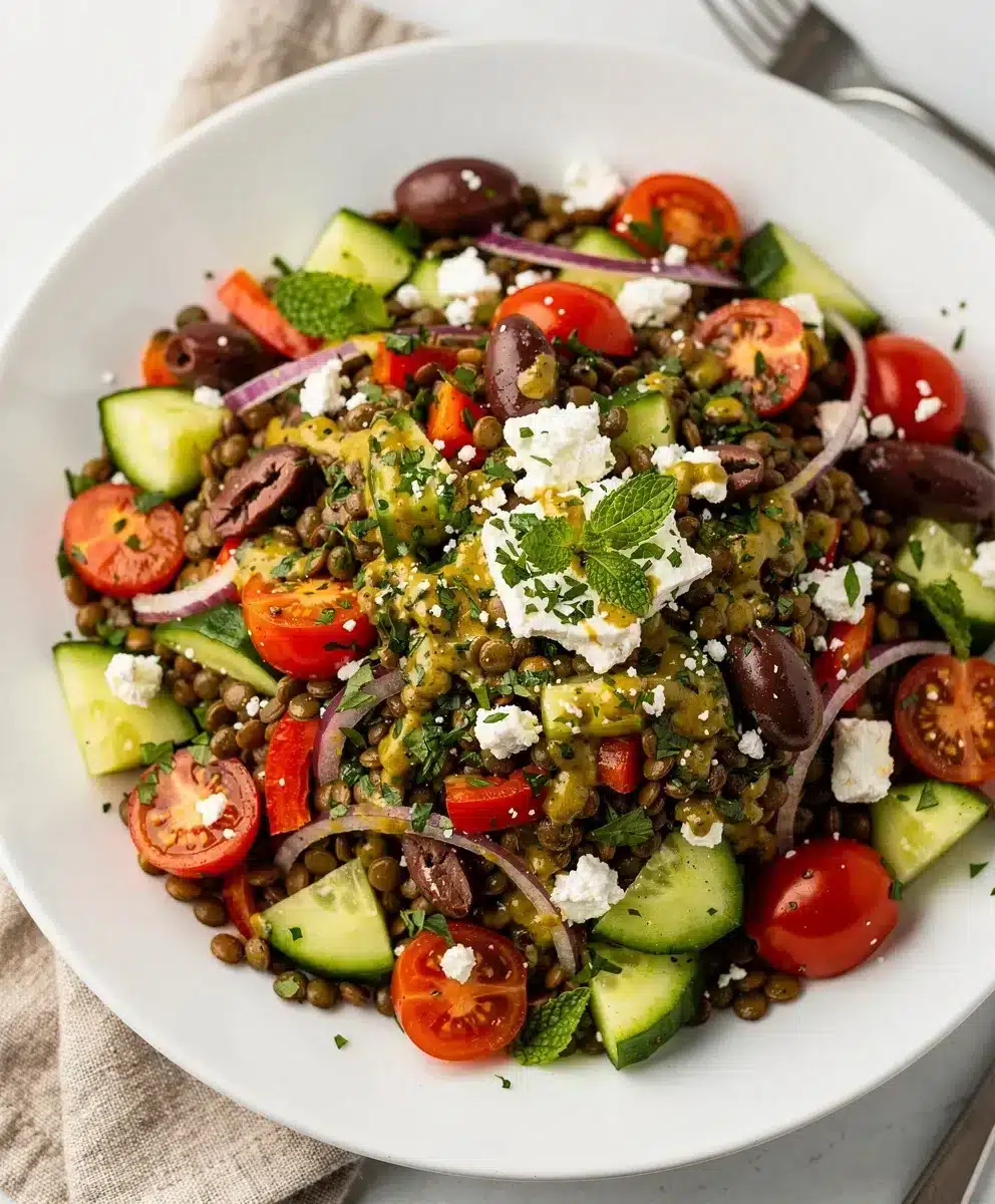 Fresh Mediterranean Lentil Salad 6 Fresh Mediterranean Lentil Salad featured image