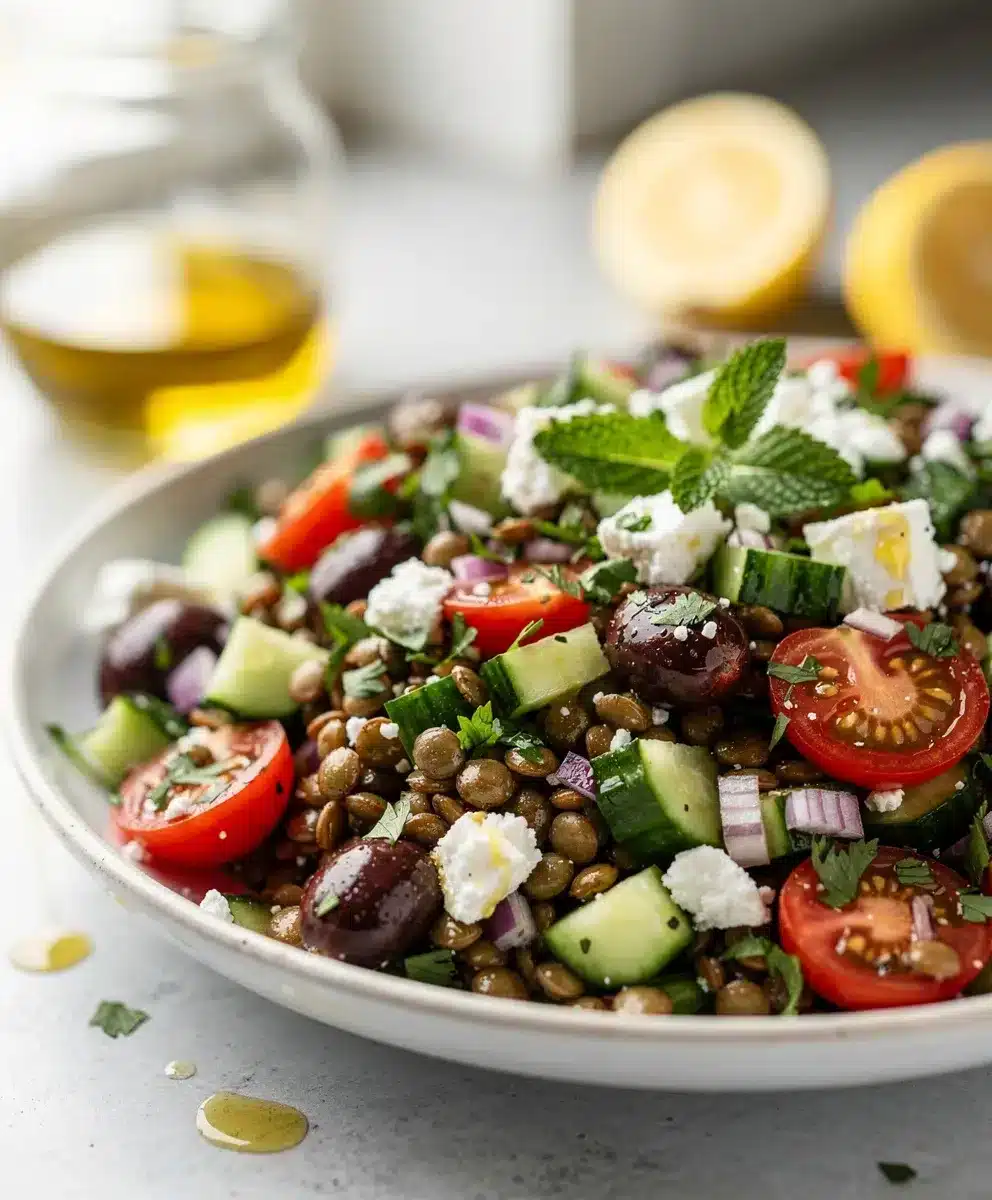 Easy Mediterranean Lentil Salad 6 Easy Mediterranean Lentil Salad featured image