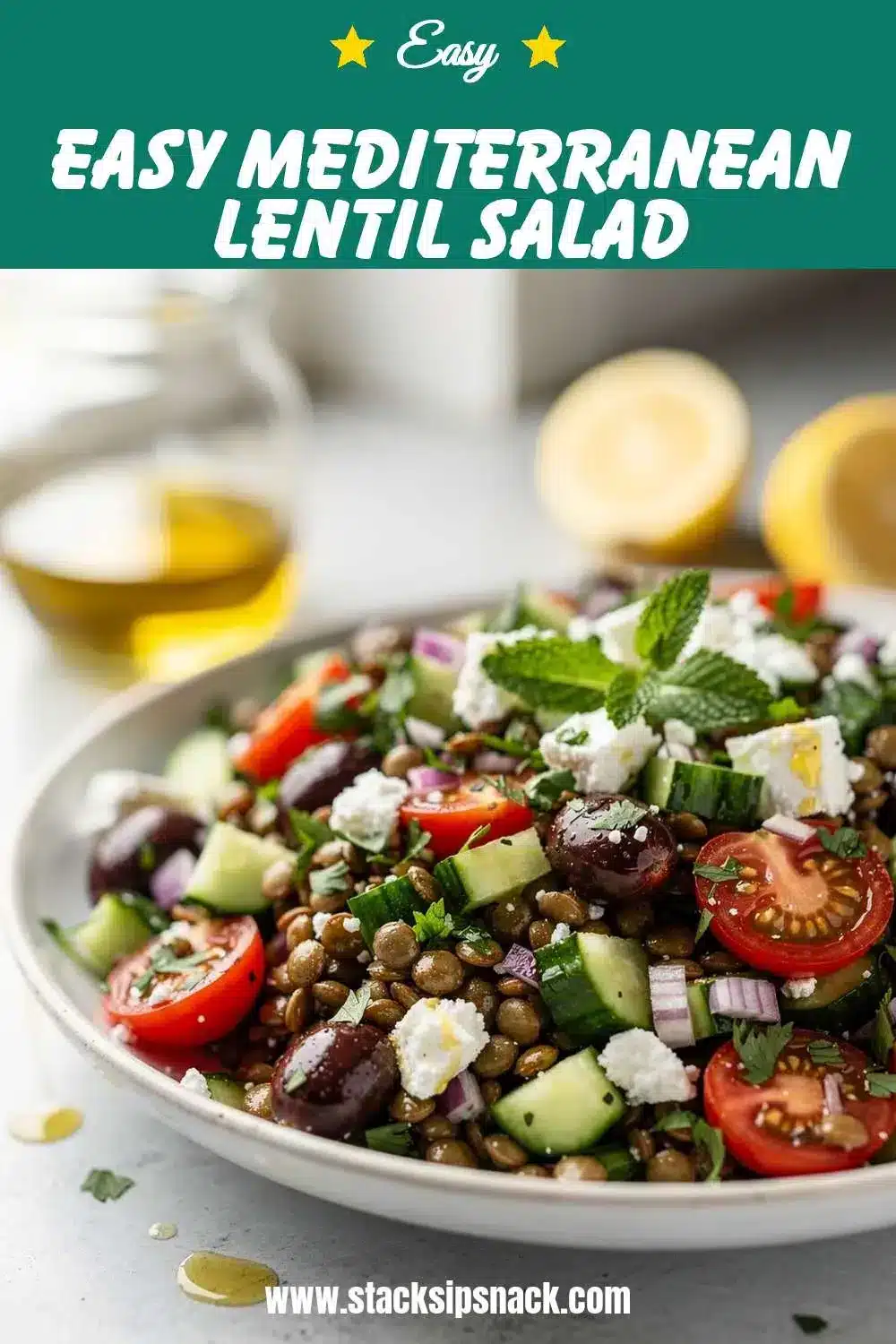 Easy Mediterranean Lentil Salad 10 Storage and leftovers for Easy Mediterranean Lentil Salad