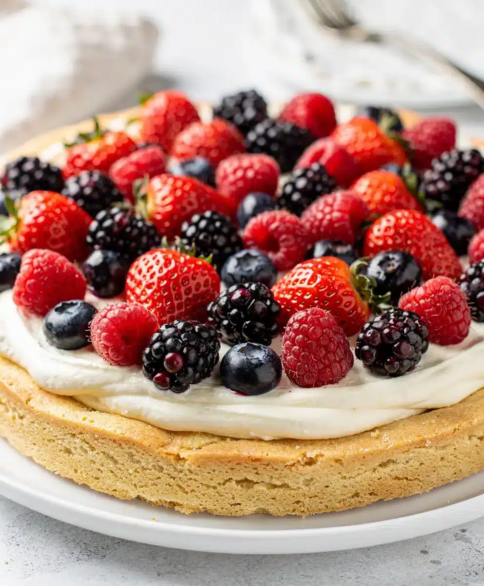 Old Fashioned Berry Cheesecake Fruit Pizza 6 Old Fashioned Berry Cheesecake Fruit Pizza featured image