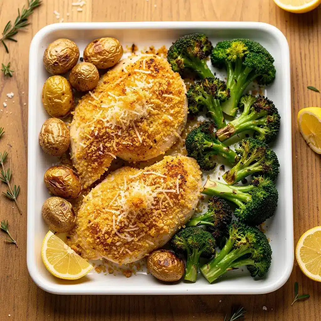 Easy Parmesan Crusted Sheet Pan Chicken Dinner 8 Ingredients for Easy Parmesan Crusted Sheet Pan Chicken Dinner