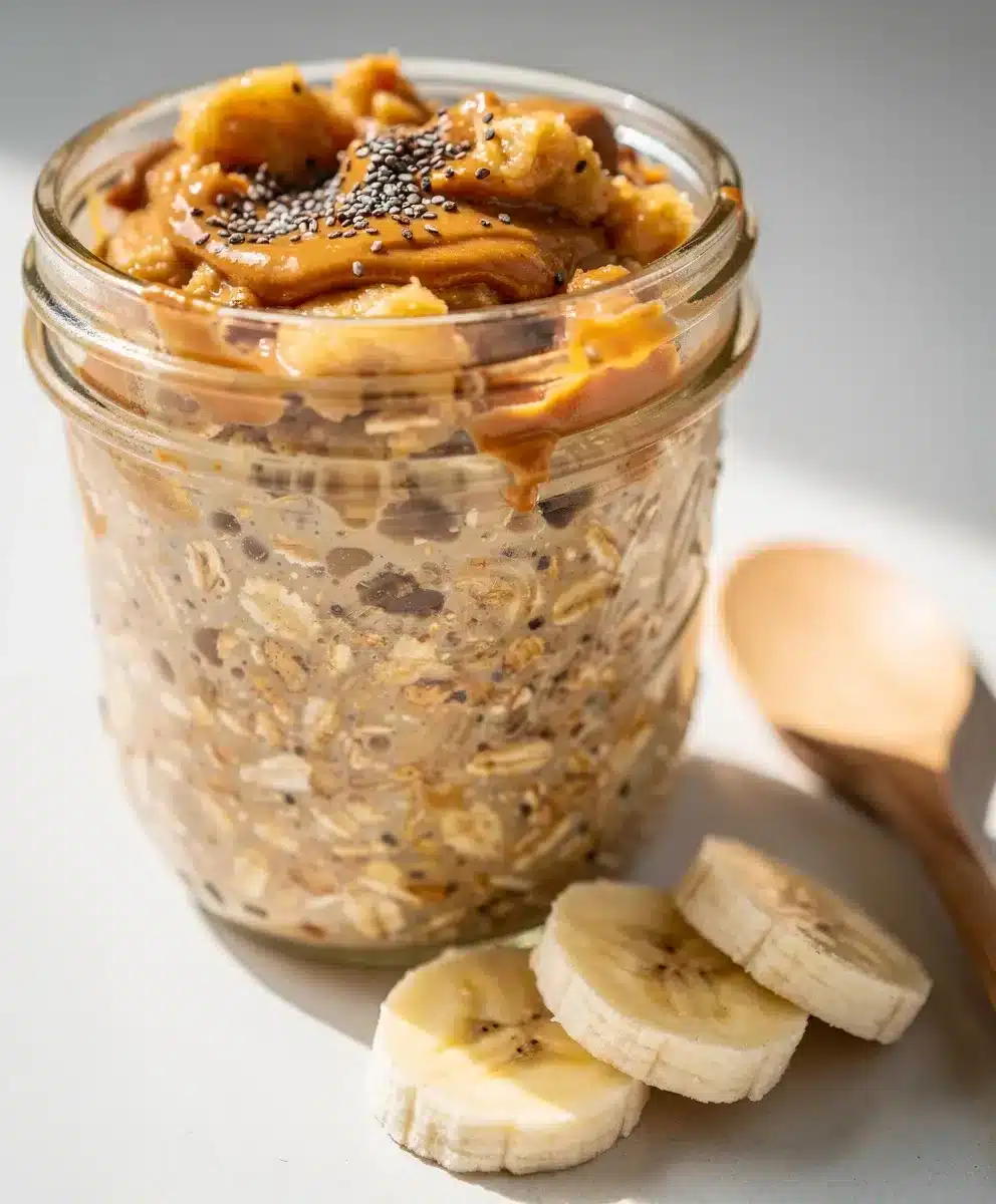 Classic Peanut Butter Banana Overnight Oats 6 Classic Peanut Butter Banana Overnight Oats featured image