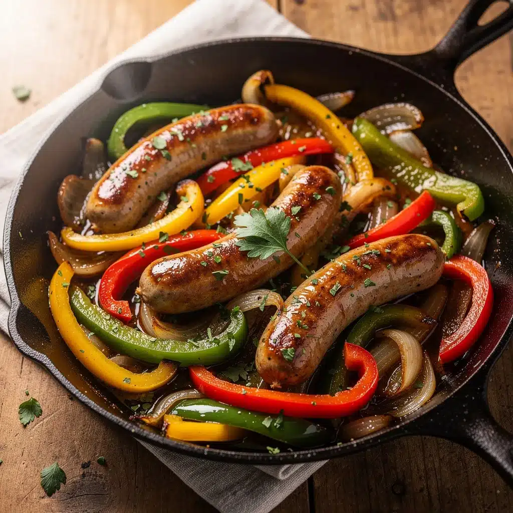 One Pan Sausage and Peppers 8 Ingredients for One Pan Sausage and Peppers