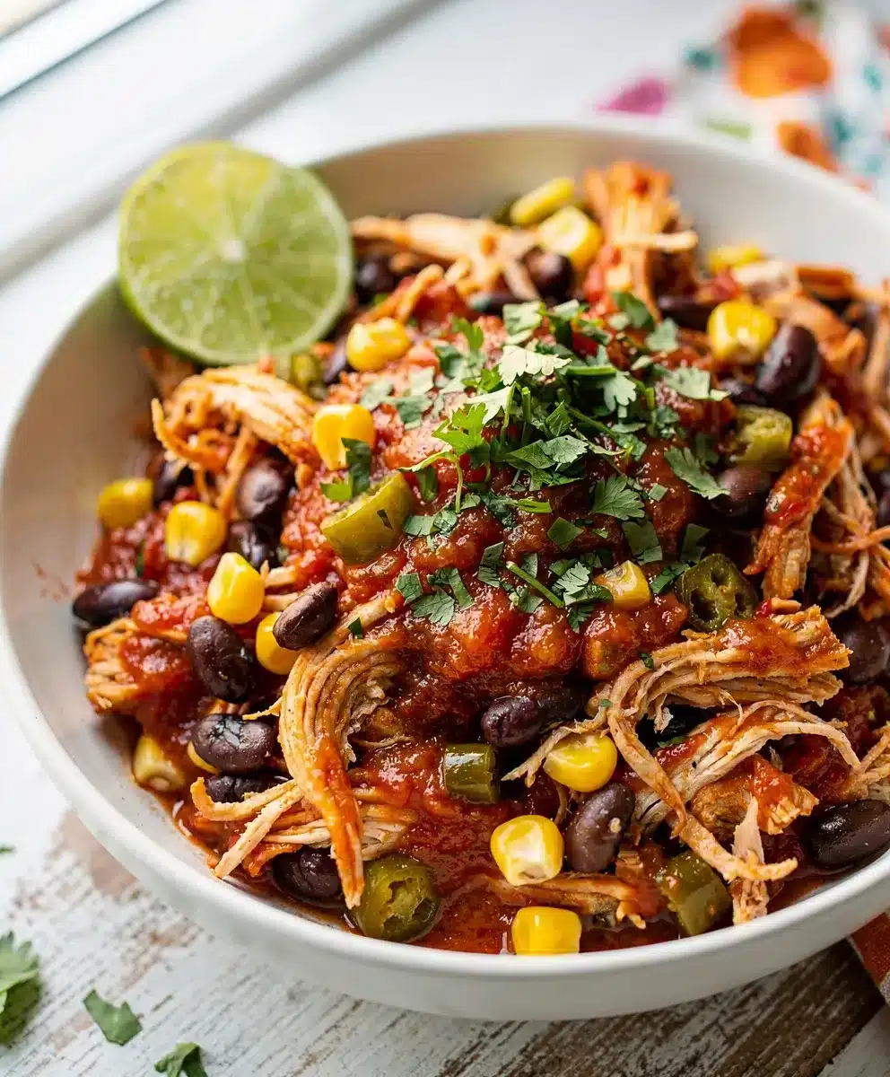 Slow Cooker Salsa Chicken 6 Slow Cooker Salsa Chicken featured image