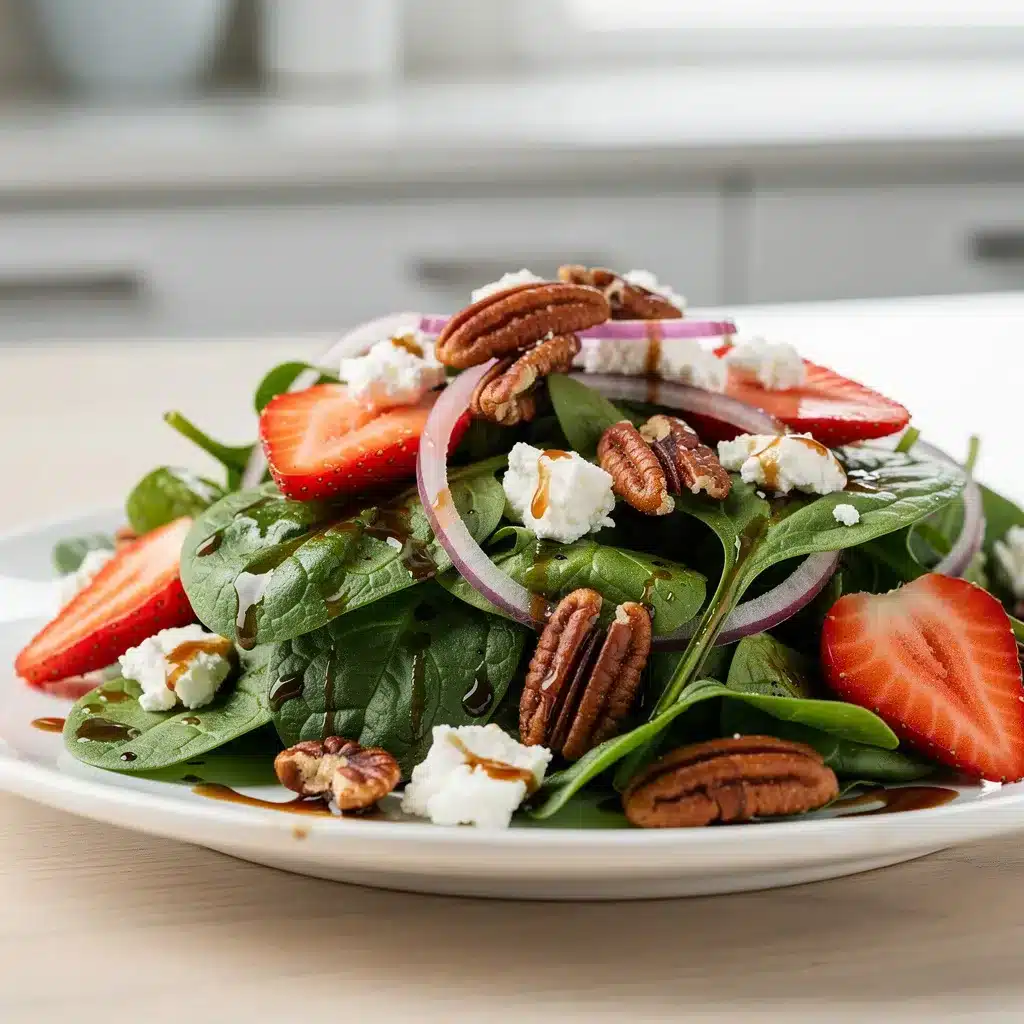 Strawberry Goat Cheese Spinach Salad 9 Recipe variations for Strawberry Goat Cheese Spinach Salad