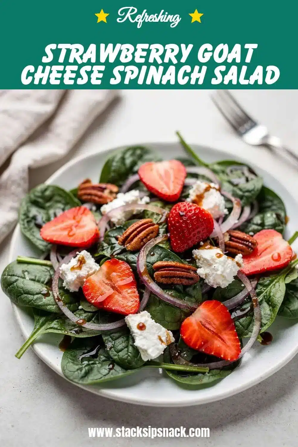 Strawberry Goat Cheese Spinach Salad 10 Storage and leftovers for Strawberry Goat Cheese Spinach Salad