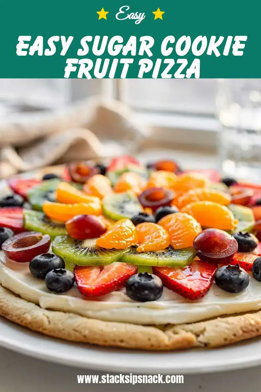 Easy Sugar Cookie Fruit Pizza 10 Storage and leftovers for Easy Sugar Cookie Fruit Pizza