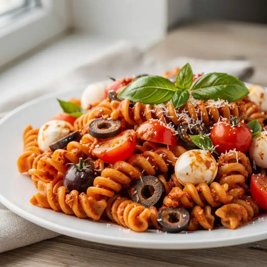 Sun Dried Tomato Pesto Pasta Salad 8 Ingredients for Sun Dried Tomato Pesto Pasta Salad