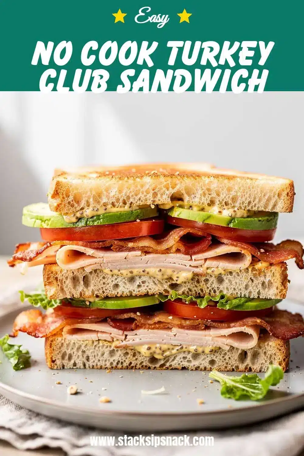 No Cook Turkey Club Sandwich 10 Storage and leftovers for No Cook Turkey Club Sandwich