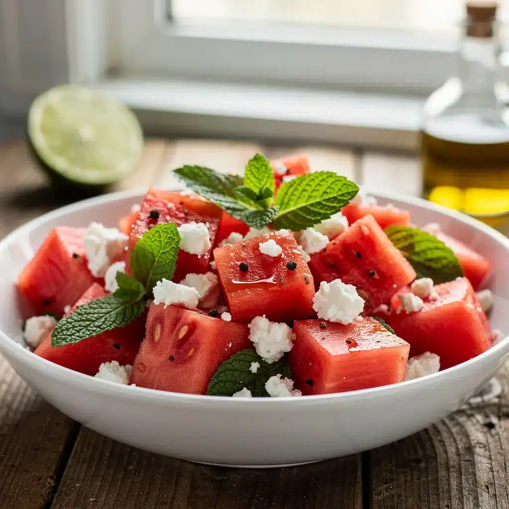 Watermelon Feta Mint Salad 8 Ingredients for Watermelon Feta Mint Salad
