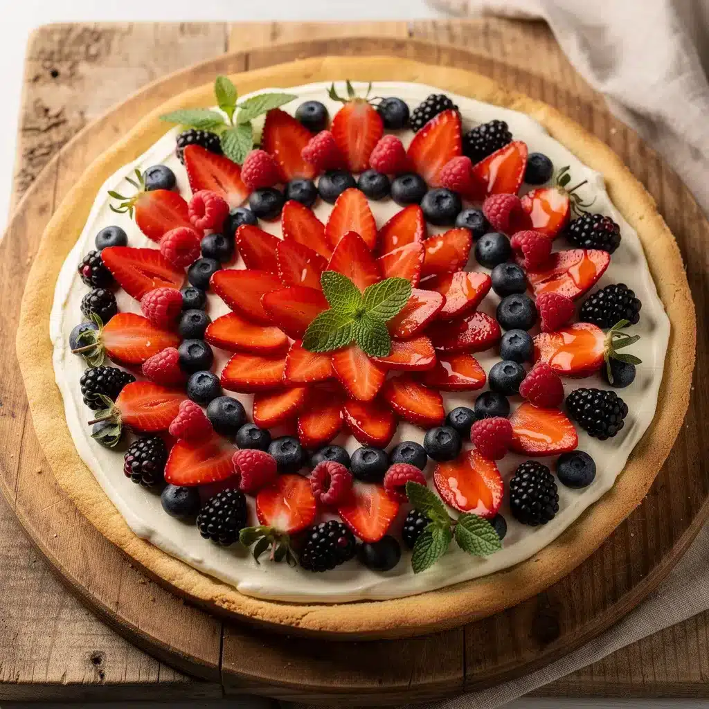 Classic Berry Cheesecake Fruit Pizza 8 Ingredients for Classic Berry Cheesecake Fruit Pizza