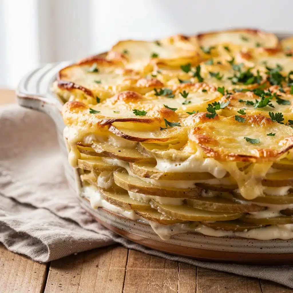 Classic Cheesy Scalloped Potatoes 8 Ingredients for Classic Cheesy Scalloped Potatoes