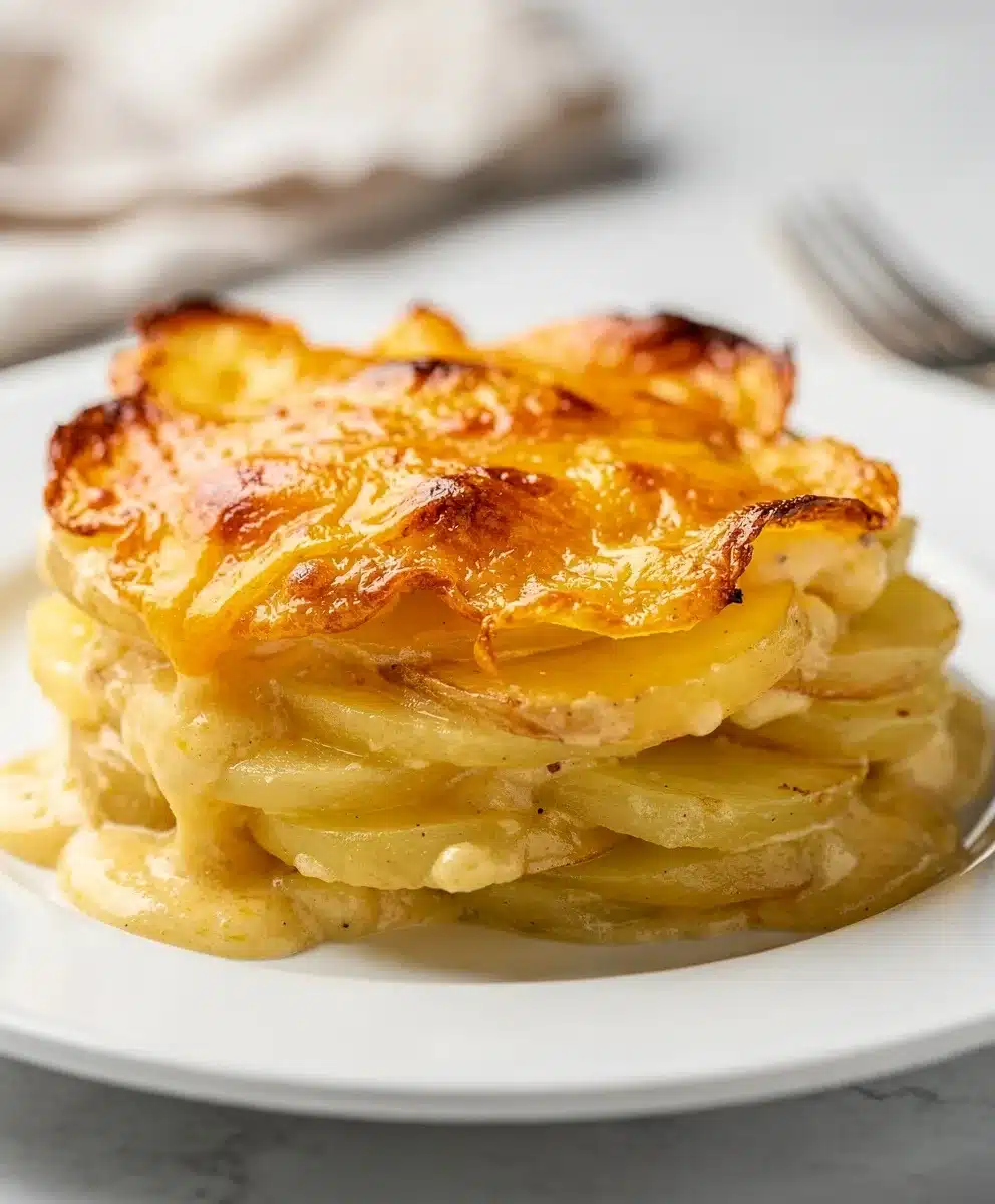 Classic Cheesy Scalloped Potatoes 6 Classic Cheesy Scalloped Potatoes featured image