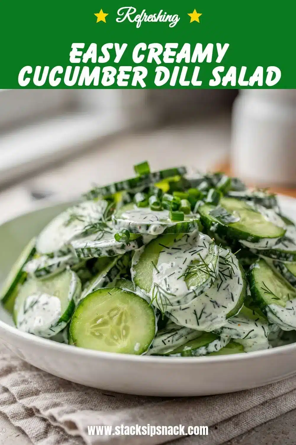 Easy Creamy Cucumber Dill Salad 10 Storage and leftovers for Easy Creamy Cucumber Dill Salad