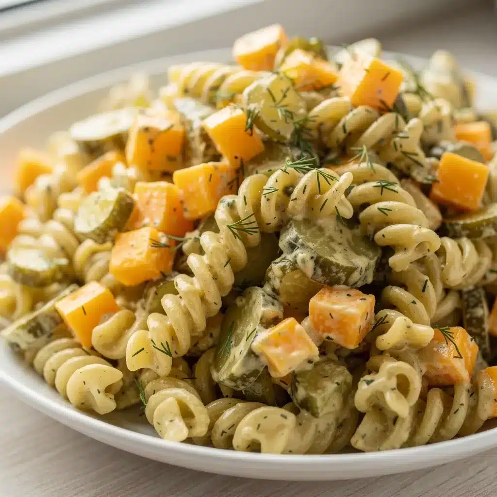 Creamy Dill Pickle Pasta Salad 8 Ingredients for Creamy Dill Pickle Pasta Salad