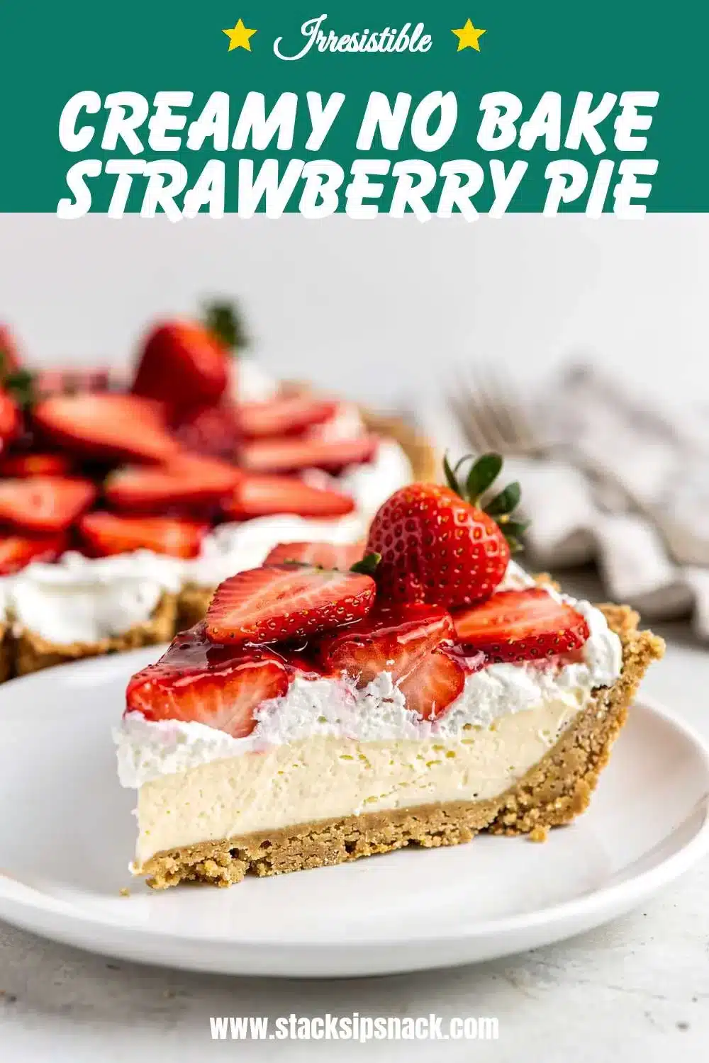 Creamy No Bake Strawberry Pie 10 Storage and leftovers for Creamy No Bake Strawberry Pie