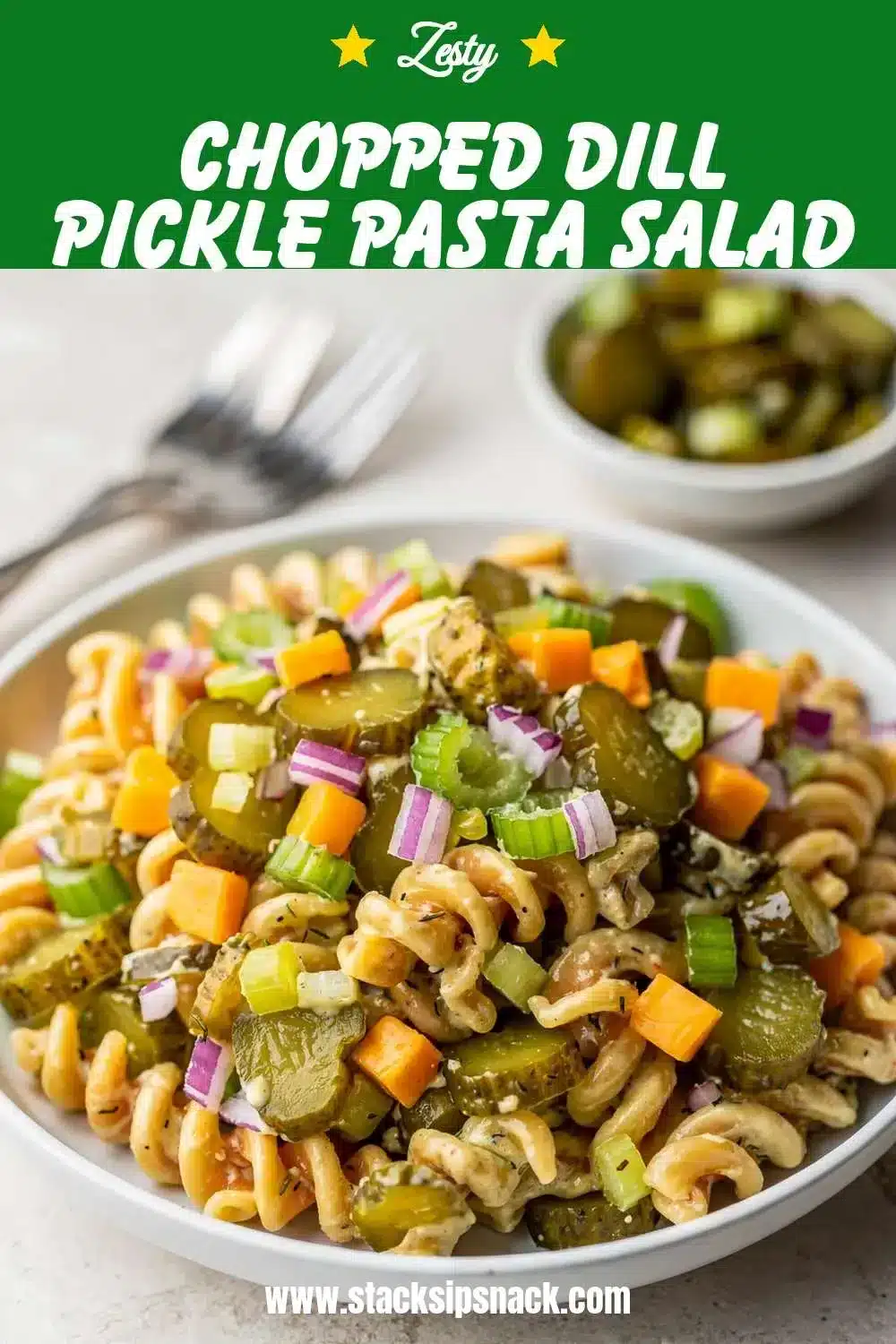 Chopped Dill Pickle Pasta Salad 10 Storage and leftovers for Chopped Dill Pickle Pasta Salad