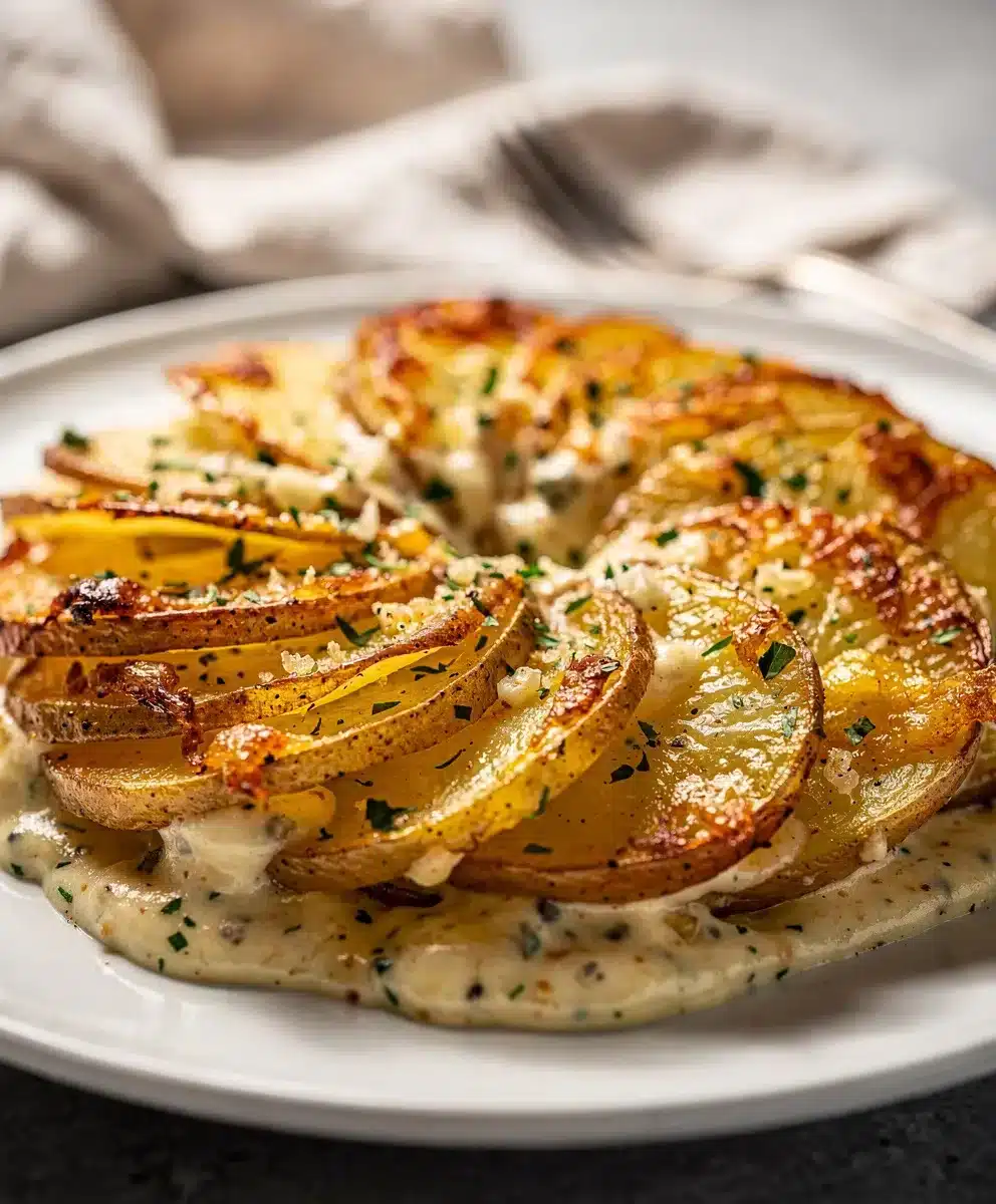 Easy Garlic Parmesan Scalloped Potatoes 6 Easy Garlic Parmesan Scalloped Potatoes featured image