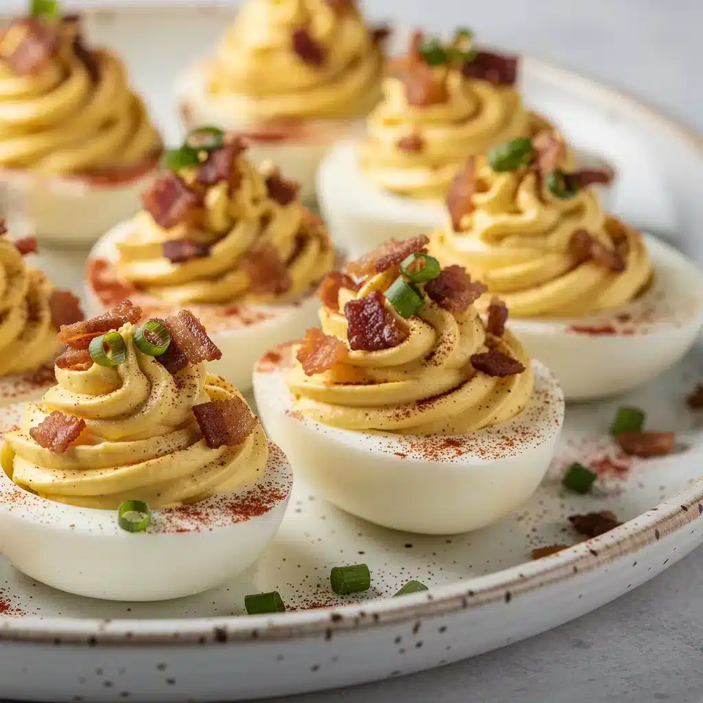 Loaded Bacon Ranch Deviled Eggs 8 Ingredients for Loaded Bacon Ranch Deviled Eggs