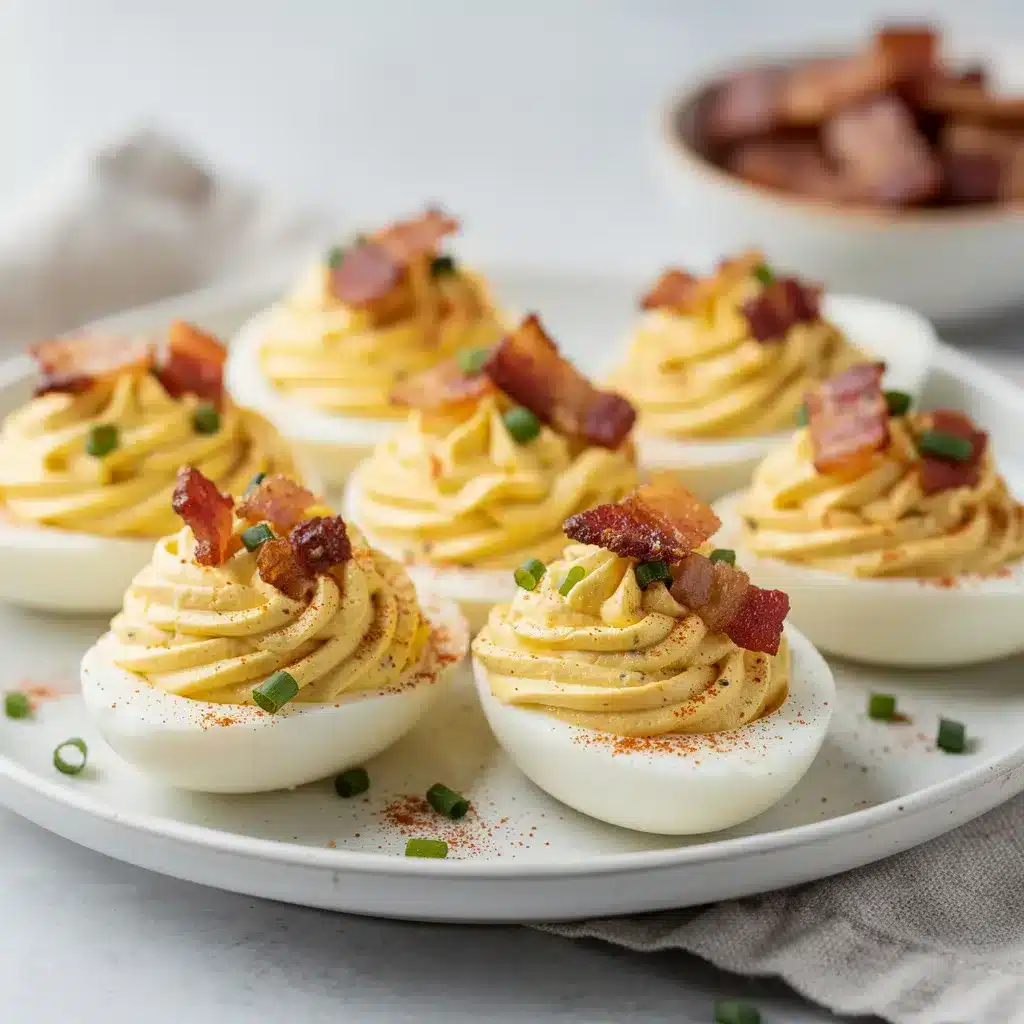 Loaded Bacon Ranch Deviled Eggs 9 Recipe variations for Loaded Bacon Ranch Deviled Eggs