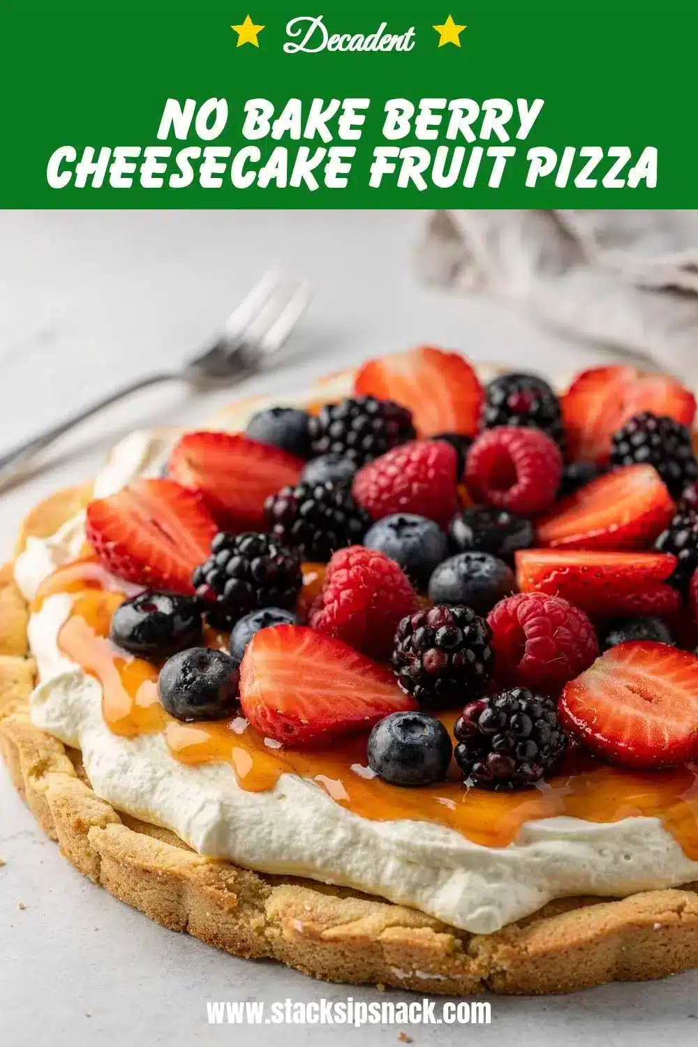 No Bake Berry Cheesecake Fruit Pizza 10 Storage and leftovers for No Bake Berry Cheesecake Fruit Pizza