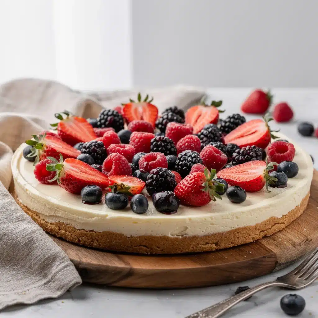 No Bake Berry Cheesecake Fruit Pizza 8 Ingredients for No Bake Berry Cheesecake Fruit Pizza