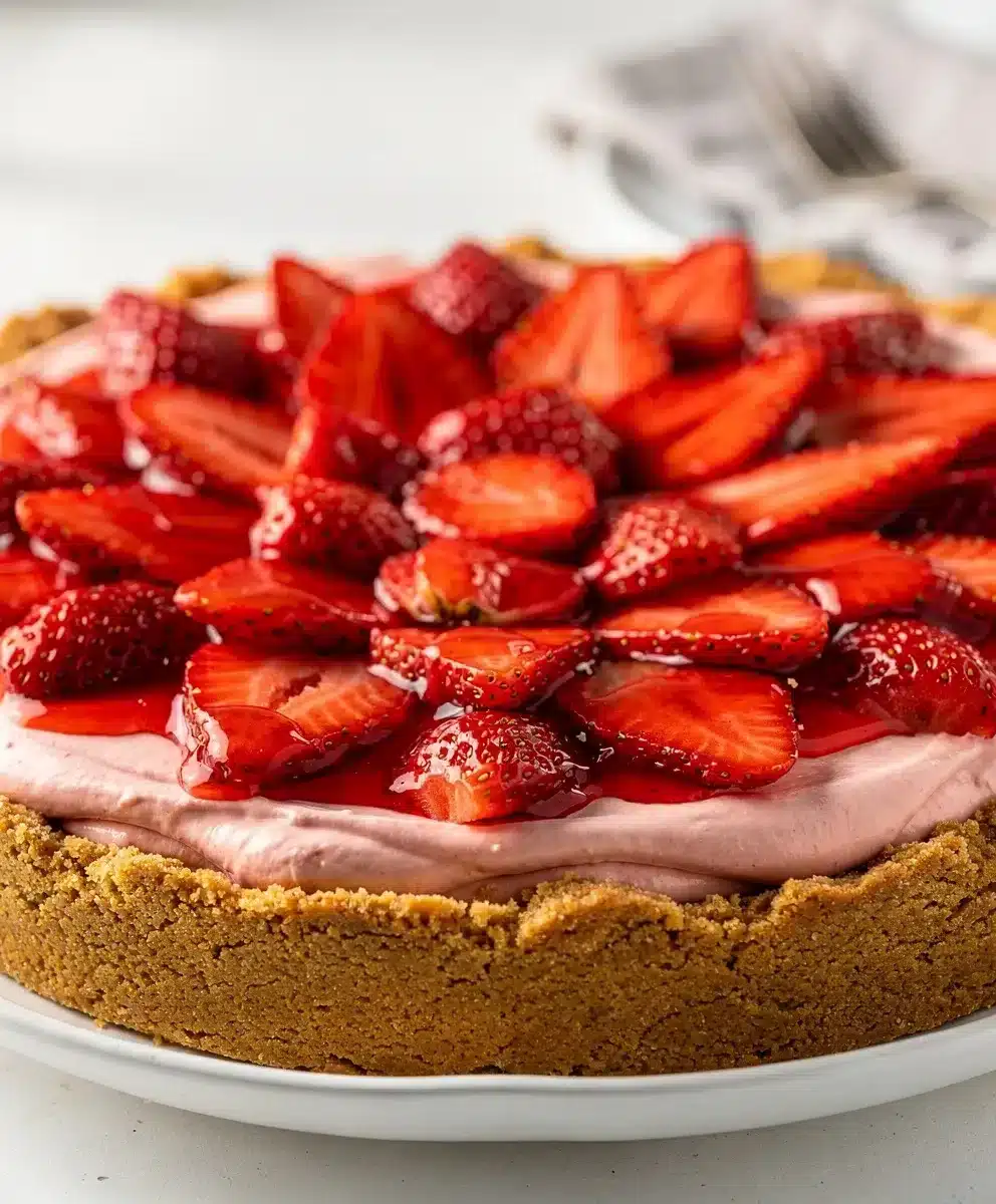 Old Fashioned No Bake Strawberry Pie 6 Old Fashioned No Bake Strawberry Pie featured image