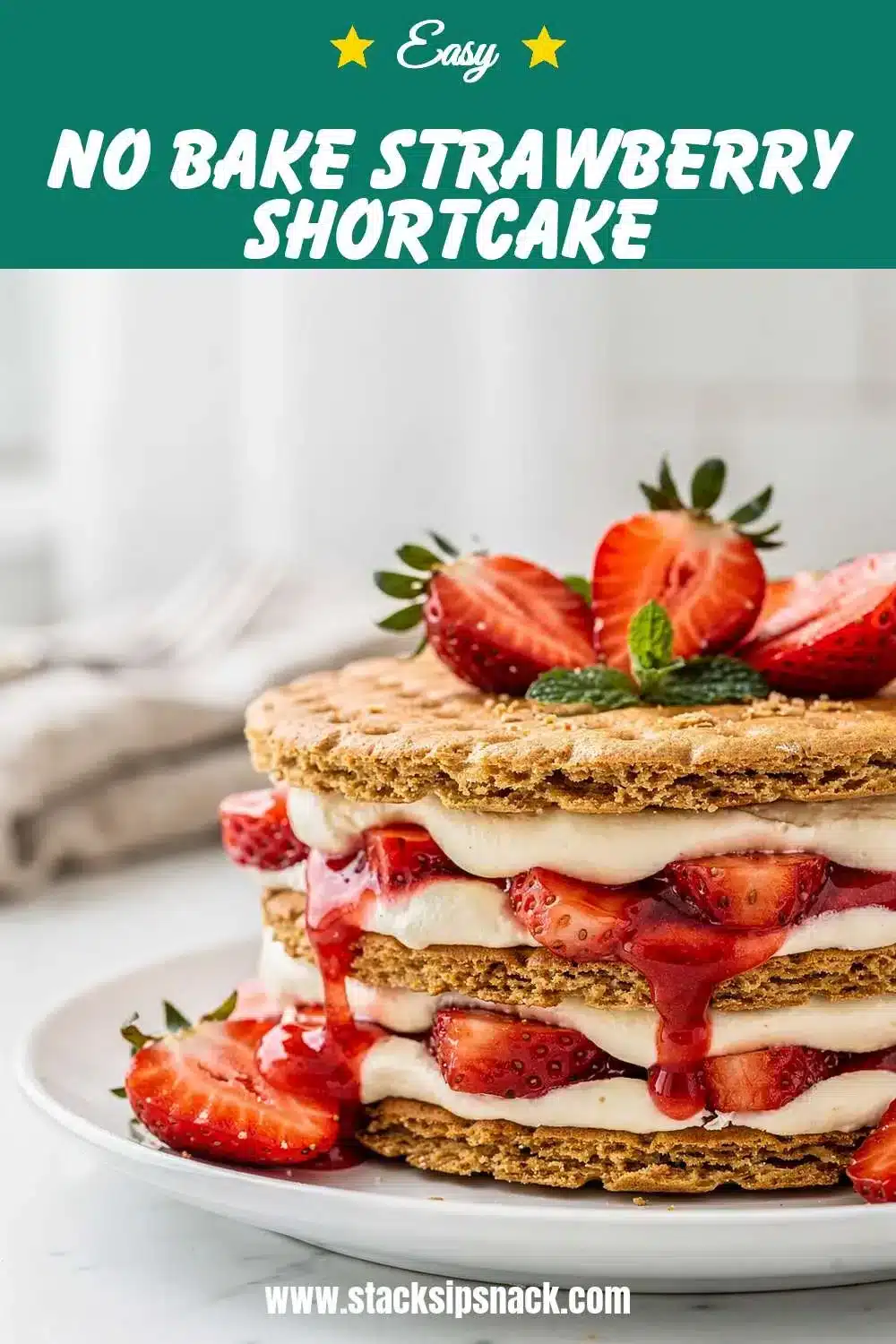 No Bake Strawberry Shortcake 10 Storage and leftovers for No Bake Strawberry Shortcake