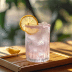 Japanese Pink Salt Trick Recipe served in a glass with lemon