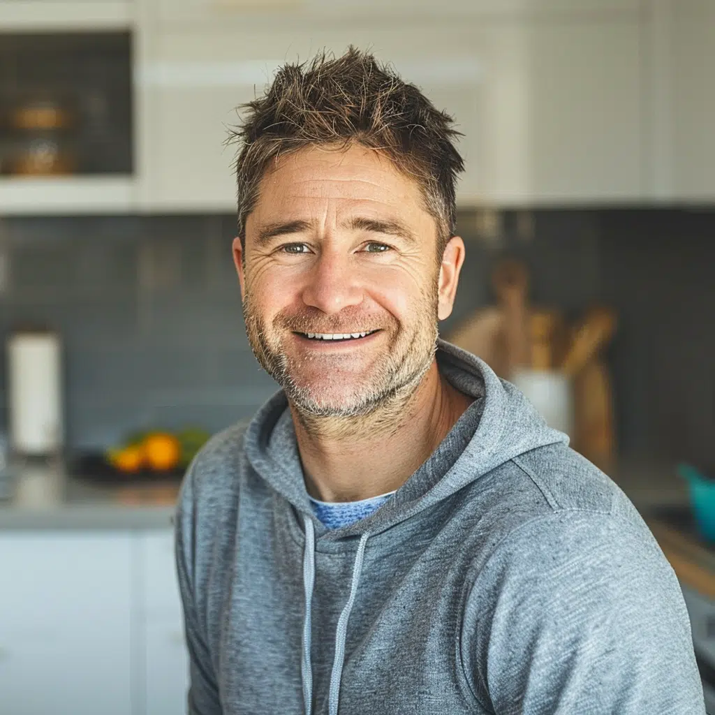  Adam Rivers, founder of Stack Sip Snack, a 38-year-old dad and healthy lifestyle food blogger