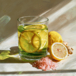 Warm Japanese Mounjaro Drink Recipe with green tea, lemon, ginger, and Himalayan salt