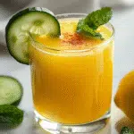 spicy pink salt trick lemonade with cayenne and lemon
