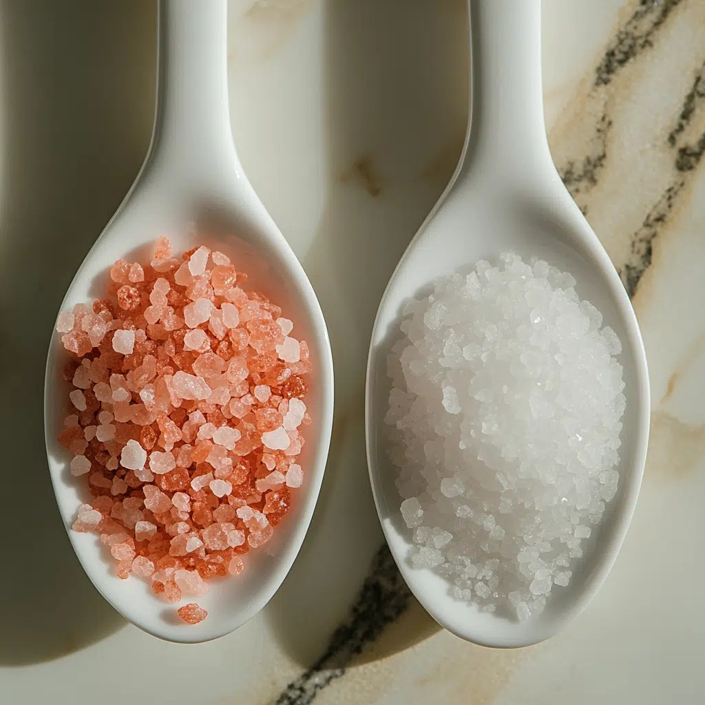 Himalayan pink salt compared to table salt
