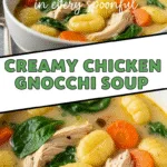 Creamy Chicken Gnocchi Soup Secrets for Rich, Cozy Comfort Meals 2 Creamy chicken gnocchi soup with tender chicken and vibrant fresh vegetables