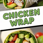 Chicken Wrap Secrets That Will Transform Your Lunch Game Today 2 Healthy chicken wrap with fresh veggies and creamy Greek yogurt sauce
