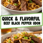 Quick and Flavorful Beef Black Pepper Udon Recipe You’ll Love 2 Quick and flavorful beef black pepper udon with vibrant natural lighting.