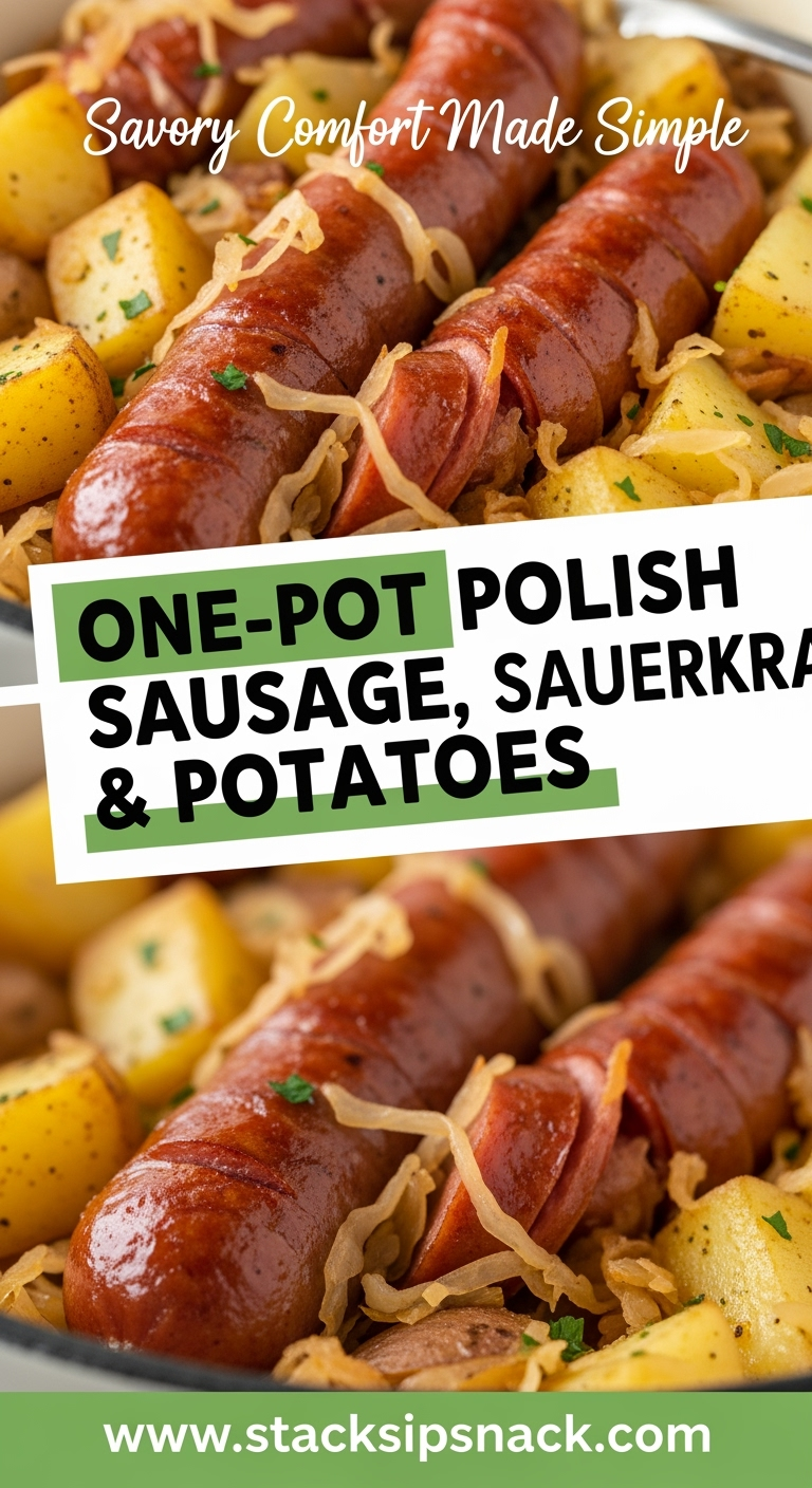 One-Pot Polish Sausage Sauerkraut Potatoes hearty comforting family meal recipe