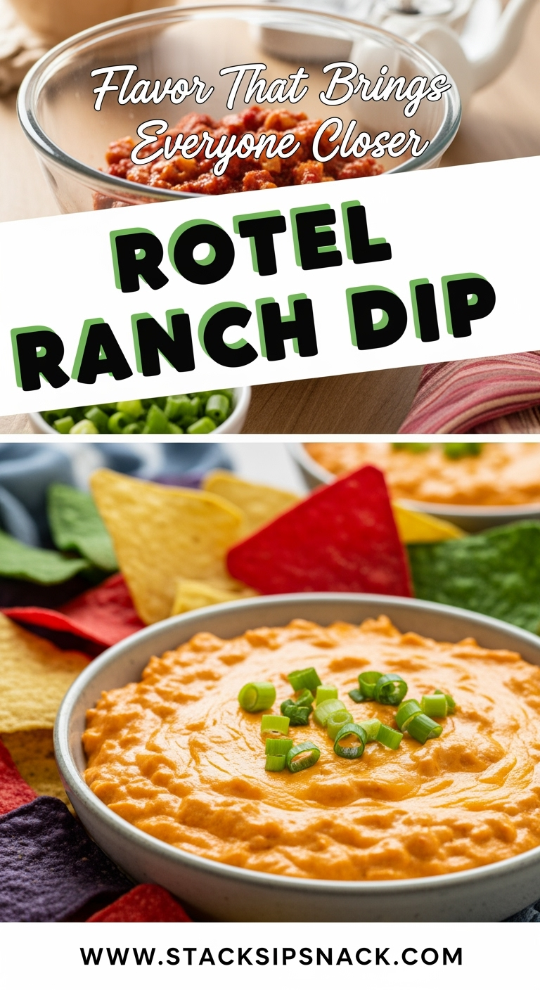Rotel Ranch Dip creamy Tex Mex party dip with shredded cheddar toppings