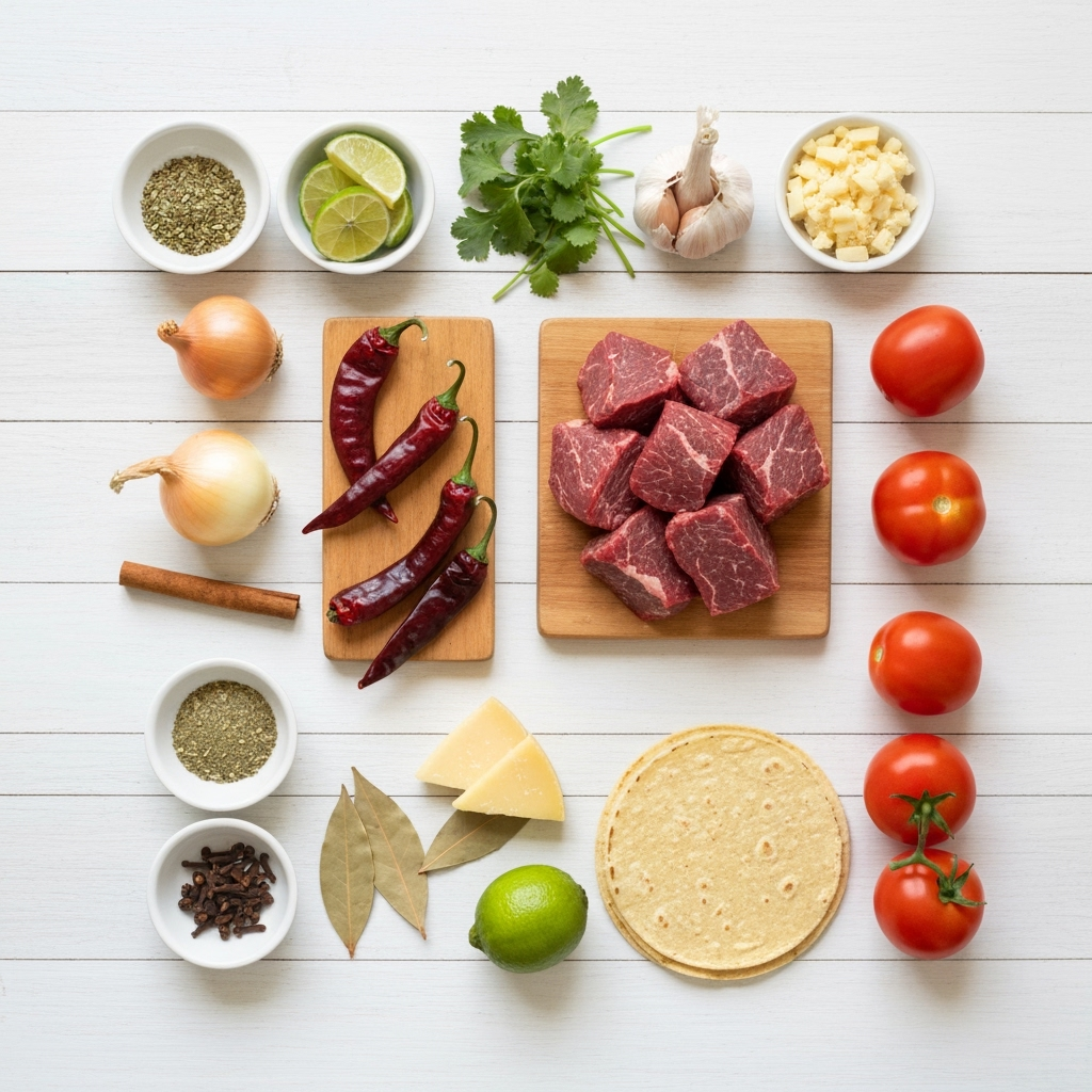 fresh birria tacos ingredients flat lay 2025 09 30T141327.309Z 1