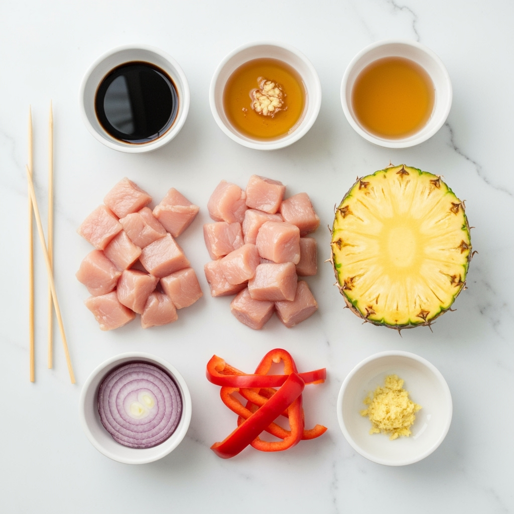 pineapple chicken kabob ingredients flat lay 2025 09 30T152010.755Z 1