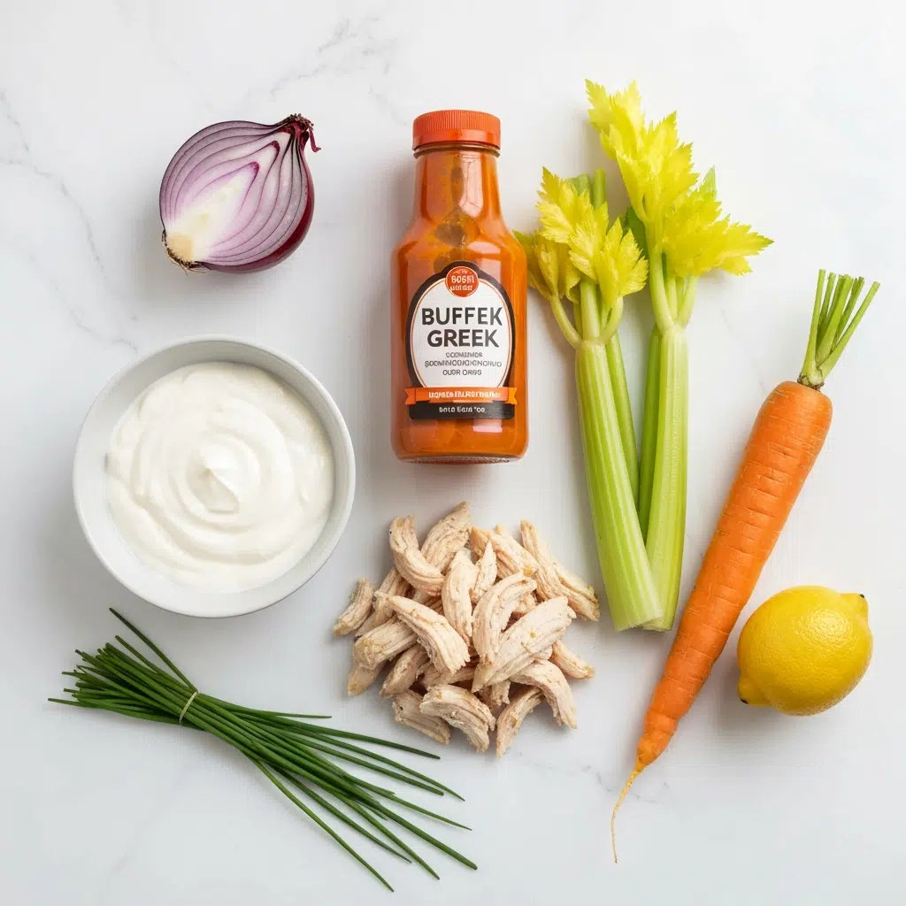buffalo chicken salad ingredients overhead 2025 10 10T201448.976Z