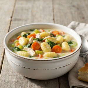 Creamy copycat Olive Garden chicken gnocchi soup recipe