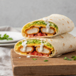 Crispy Chicken Wraps 6 Crispy chicken wrap recipe with ranch and fresh vegetables