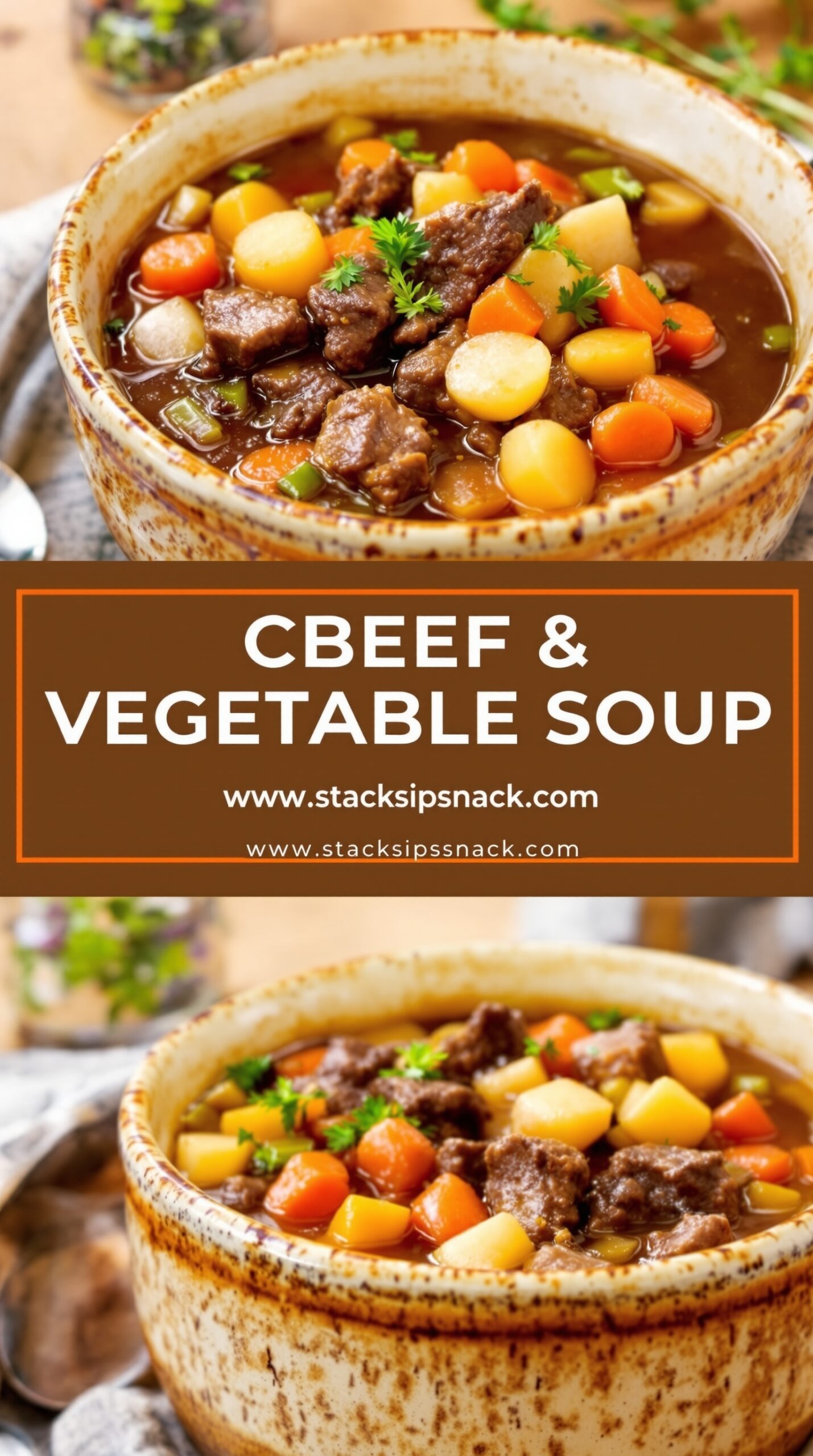 Crockpot Beef & Vegetable Soup Storage tips for 3